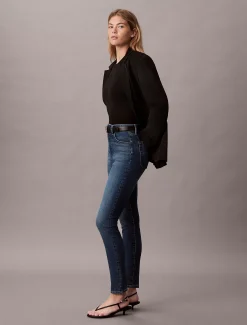 Skinny jeans met hoge taille