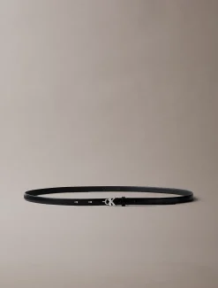 Skinny riem met logo van volnerfleer