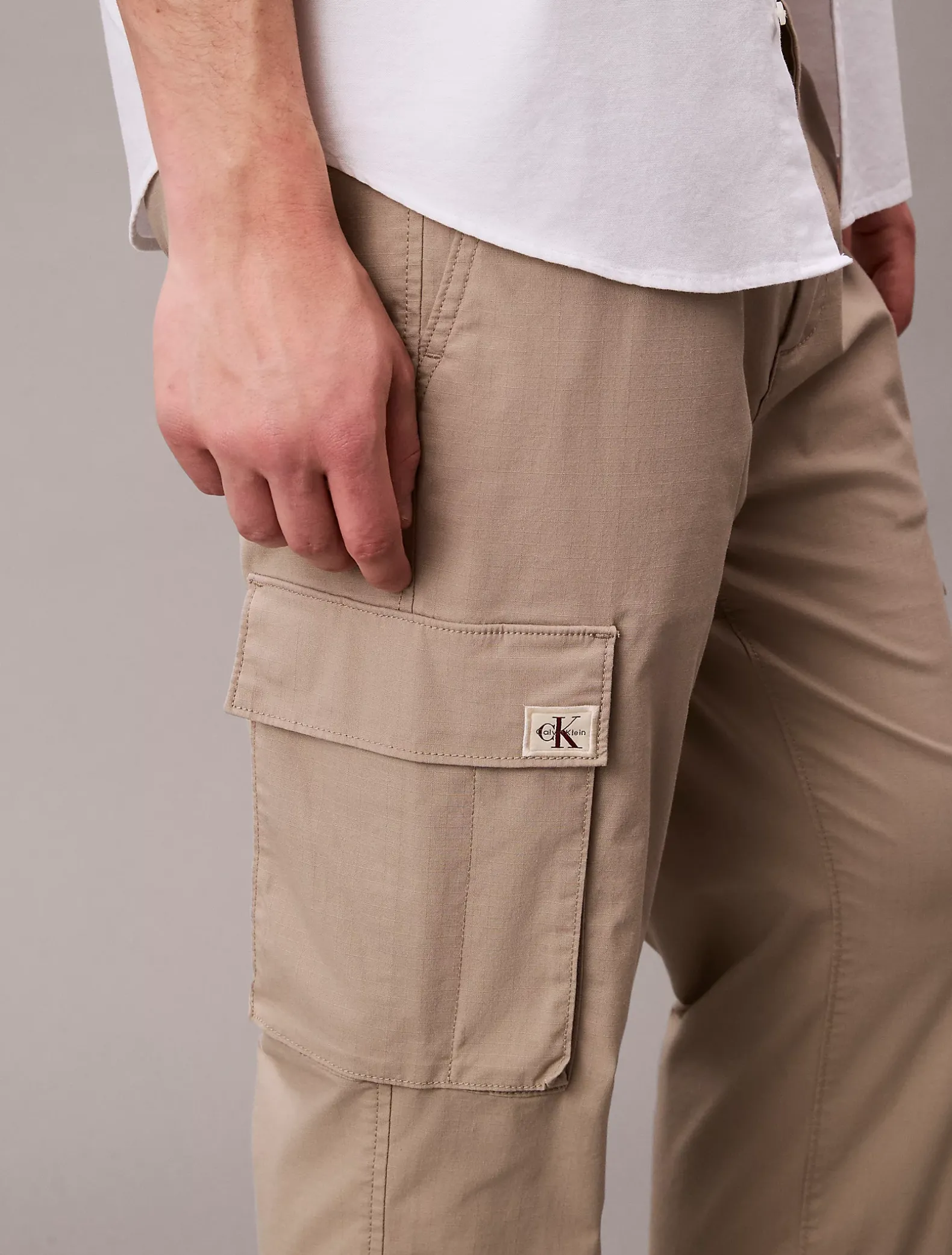 Skinny ripstop cargobroek