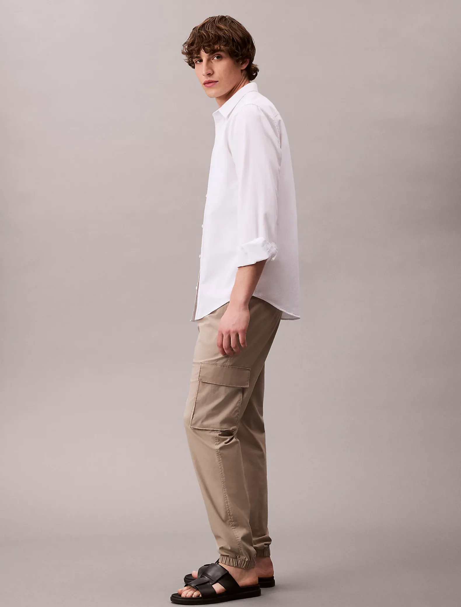 Skinny ripstop cargobroek