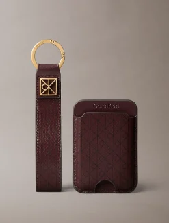 Sleutelhanger en pashouder met monogramlogo
