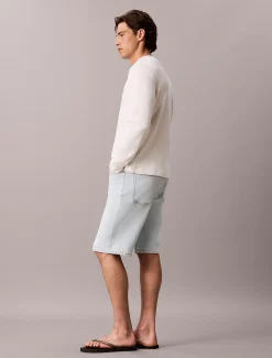 Slim denim korte broek