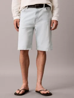 Slim denim korte broek