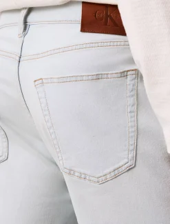 Slim denim korte broek