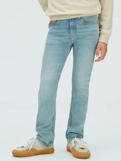 Slim mid rise jeans