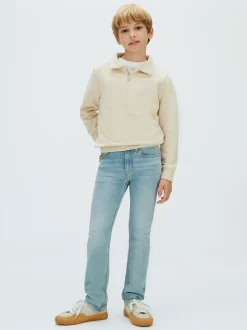 Slim mid rise jeans