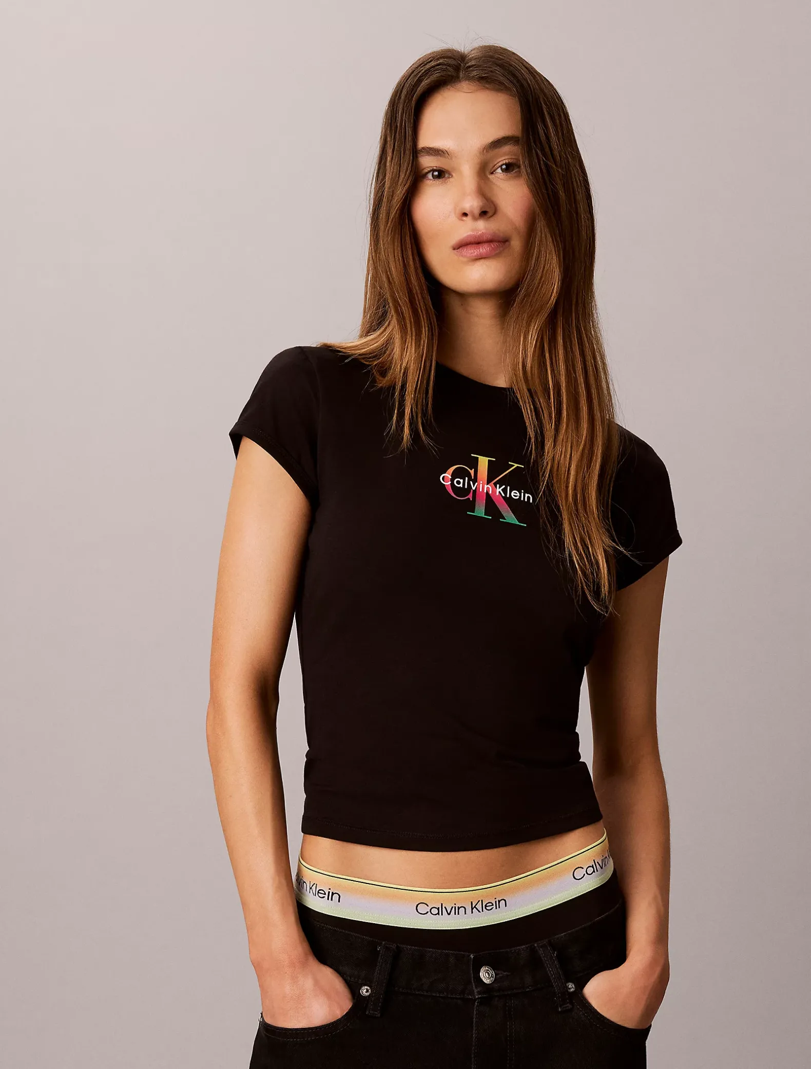 Slim monogram T-shirt - Pride