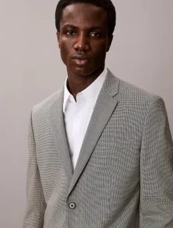 Slim pied-de-poule blazer