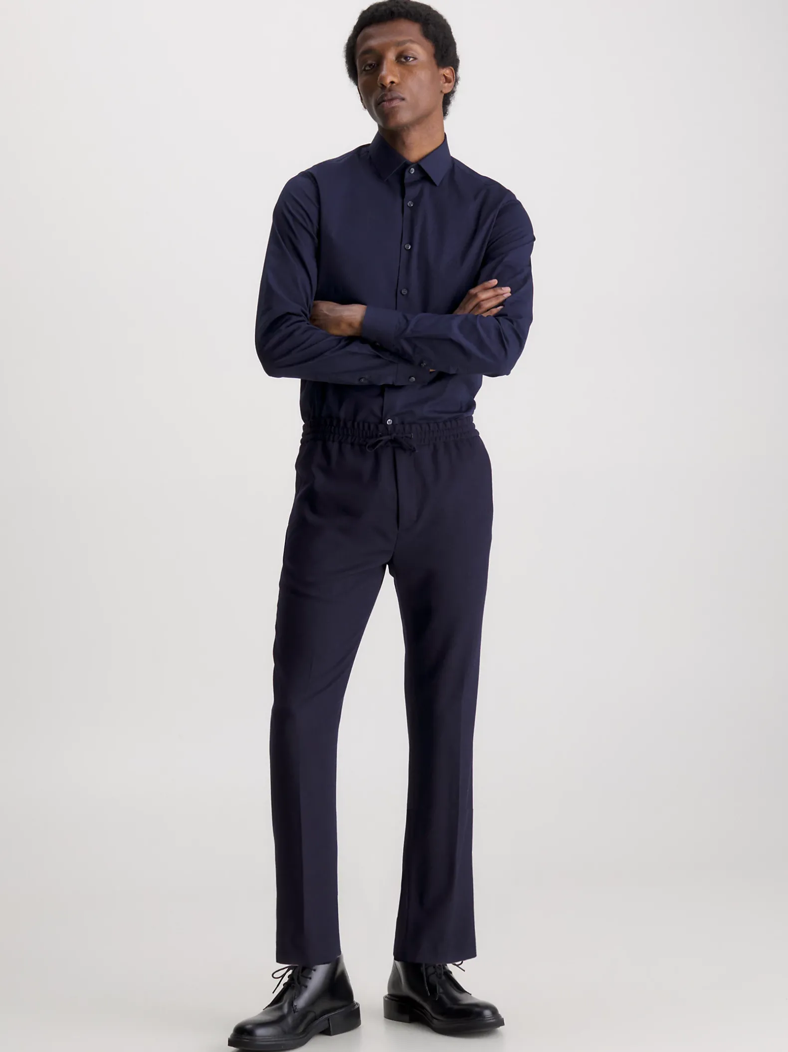 Slim poplin overhemd