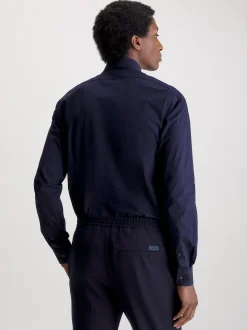 Slim poplin overhemd