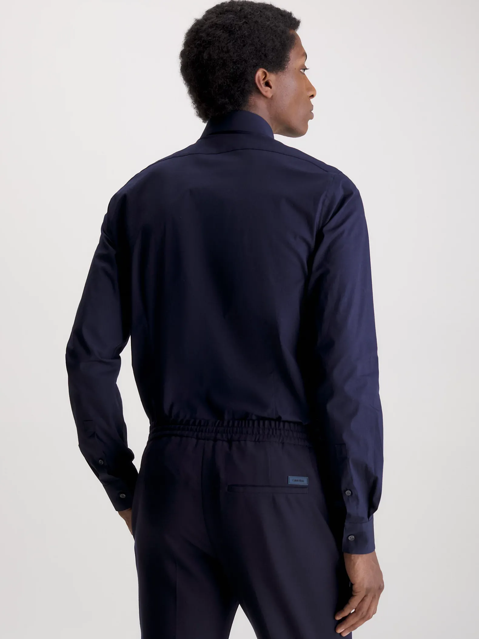 Slim poplin overhemd