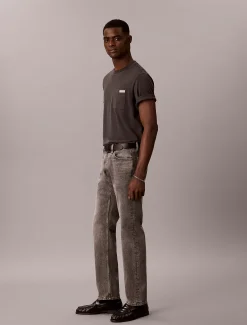 Slim straight jeans
