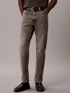 Slim straight jeans