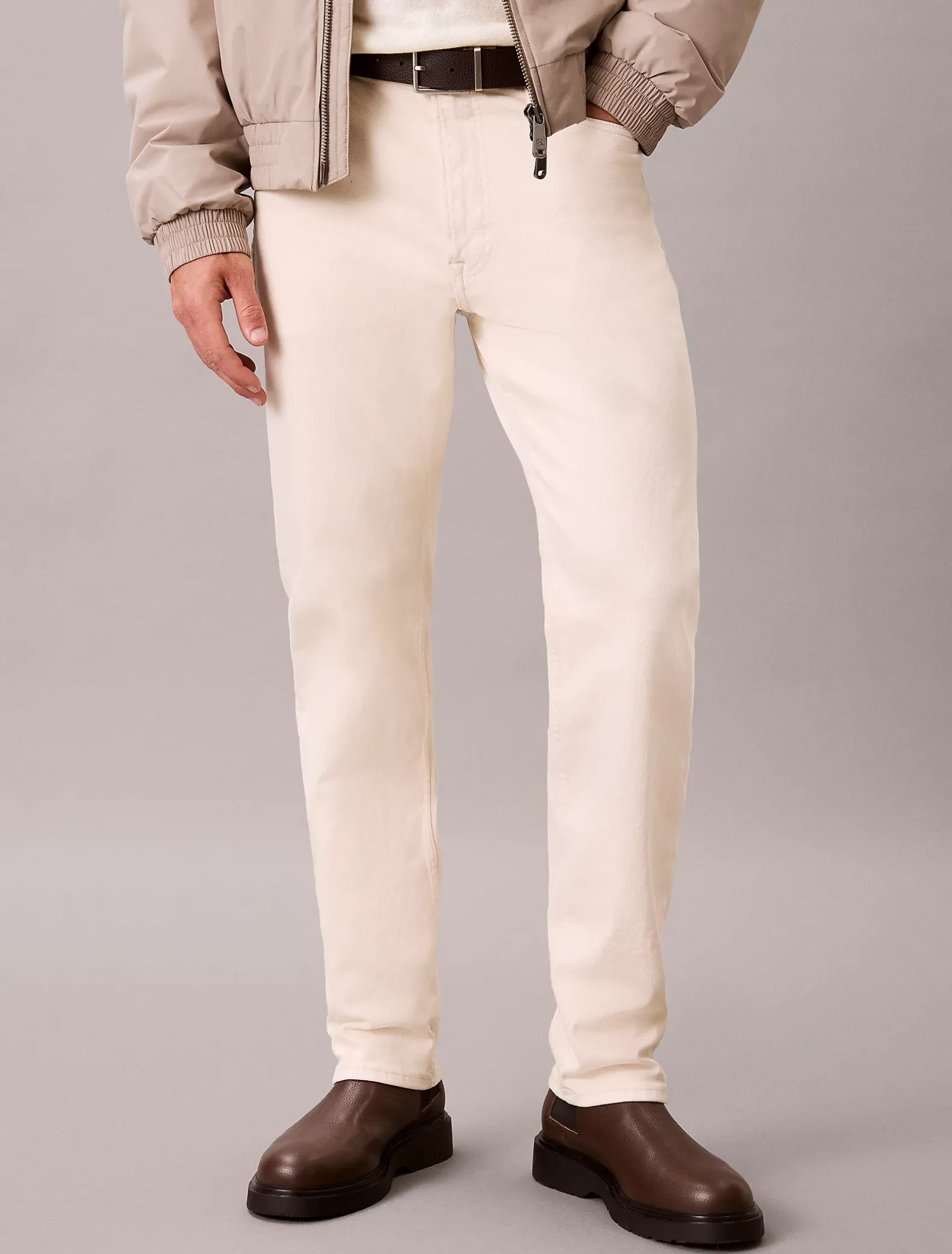 Slim straight jeans