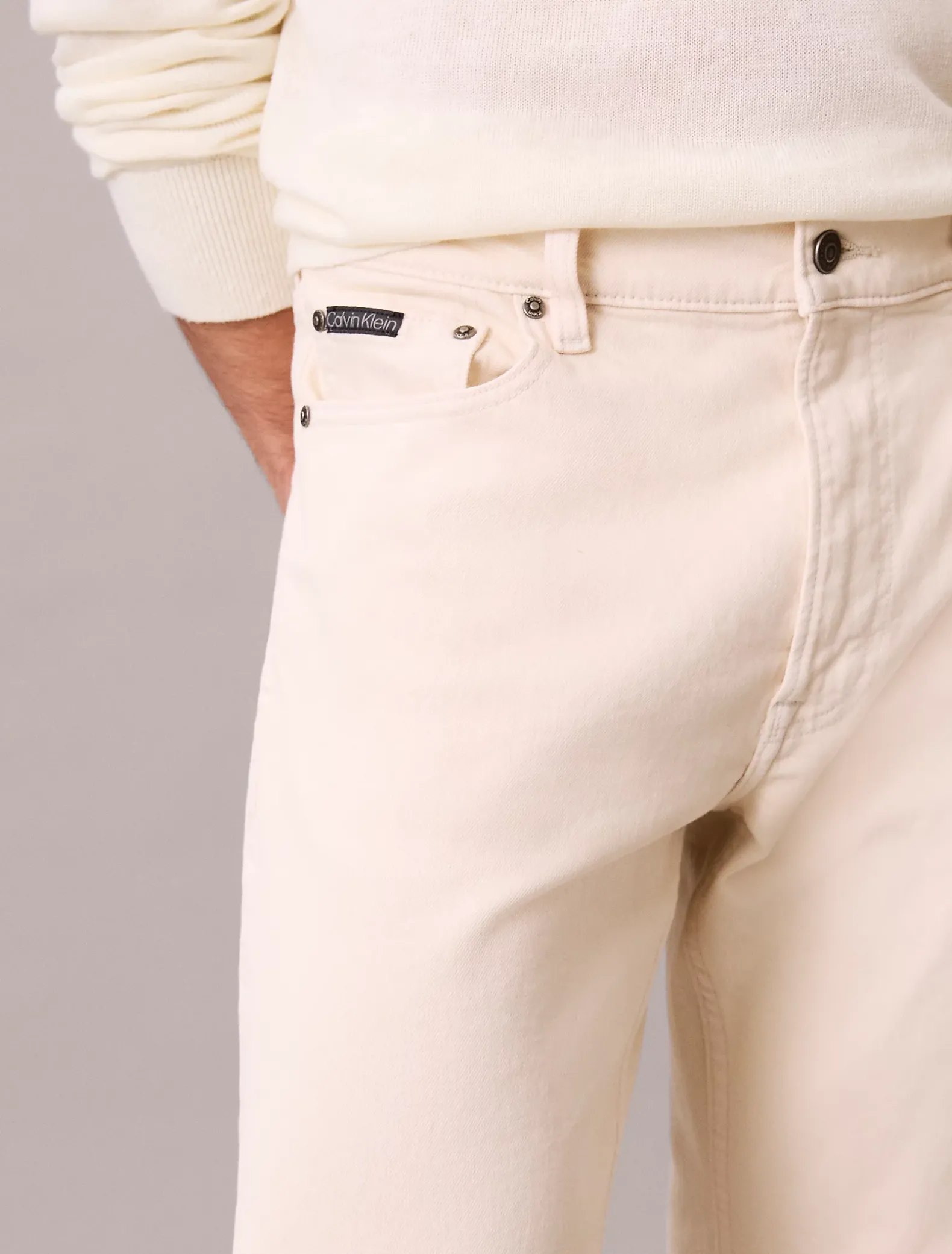 Slim straight jeans