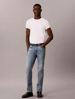 Slim straight jeans