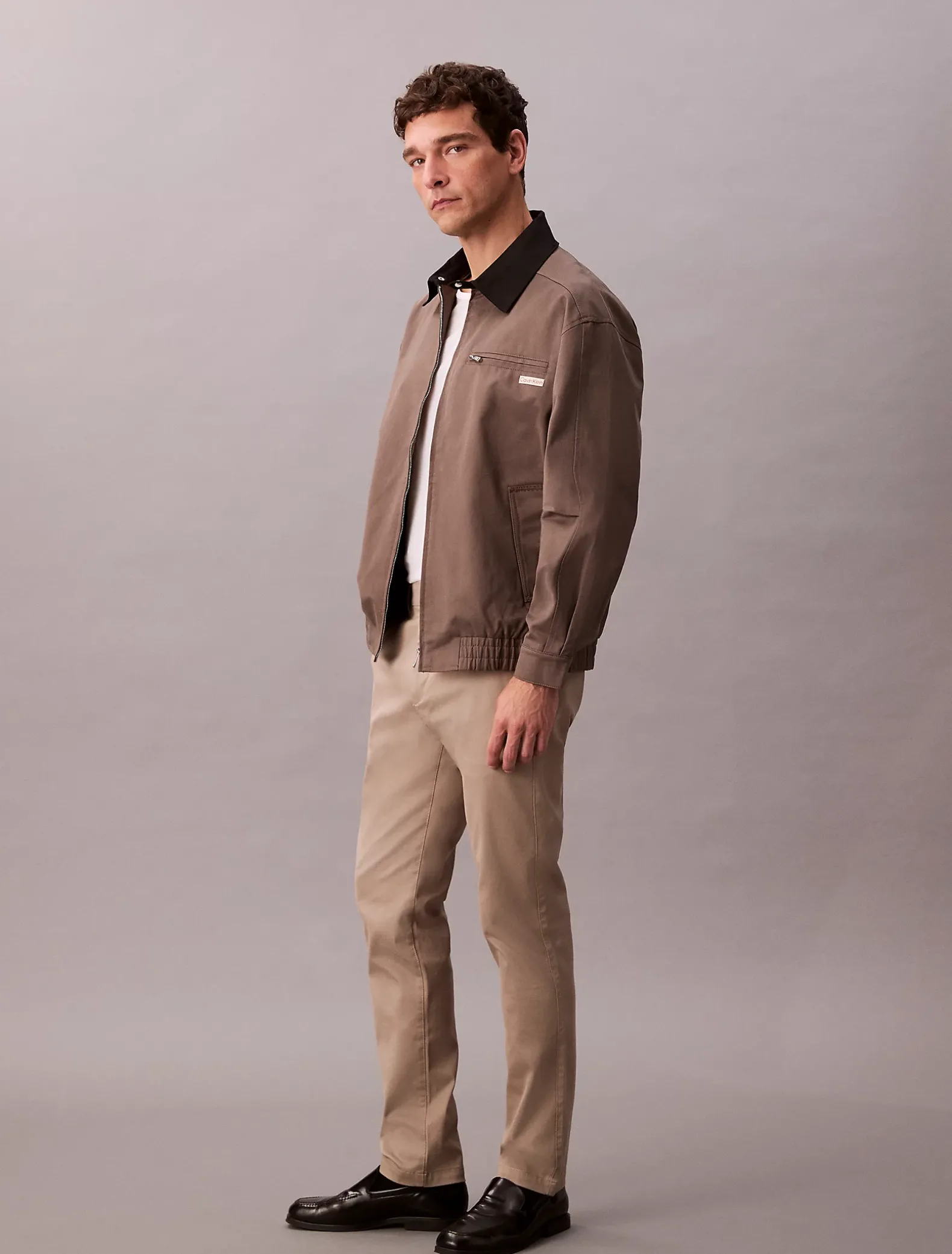 Slim stretchkatoenen chinobroek