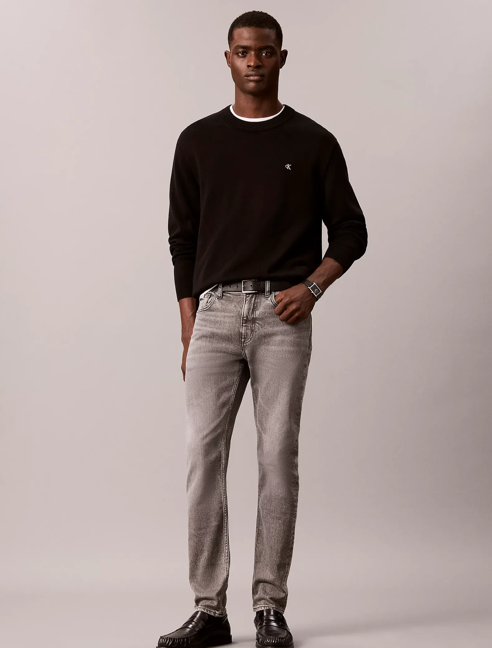 Slim tapered jeans