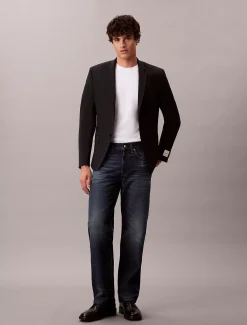Slim tropische wollen blazer