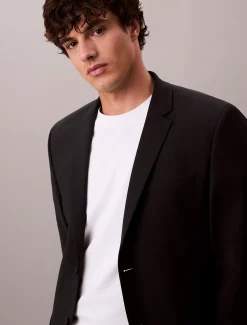 Slim tropische wollen blazer