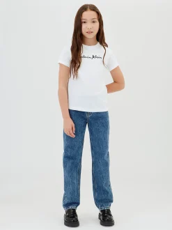 Slim T-shirt met logo