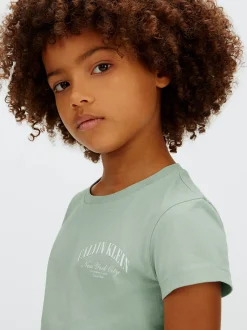 Slim T-shirt met logo