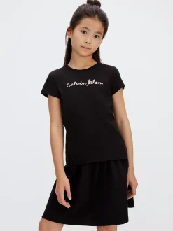 Slim T-shirt met logo