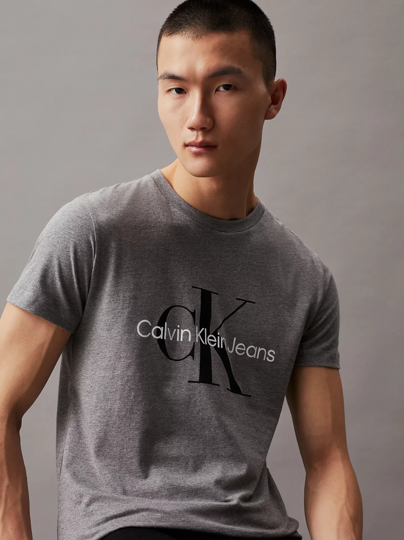 Slim T-Shirt met monogram