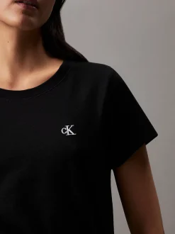Slim T-shirt van katoen