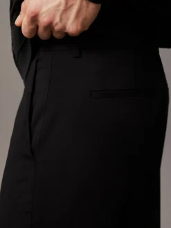 Slim wollen stretch pantalon