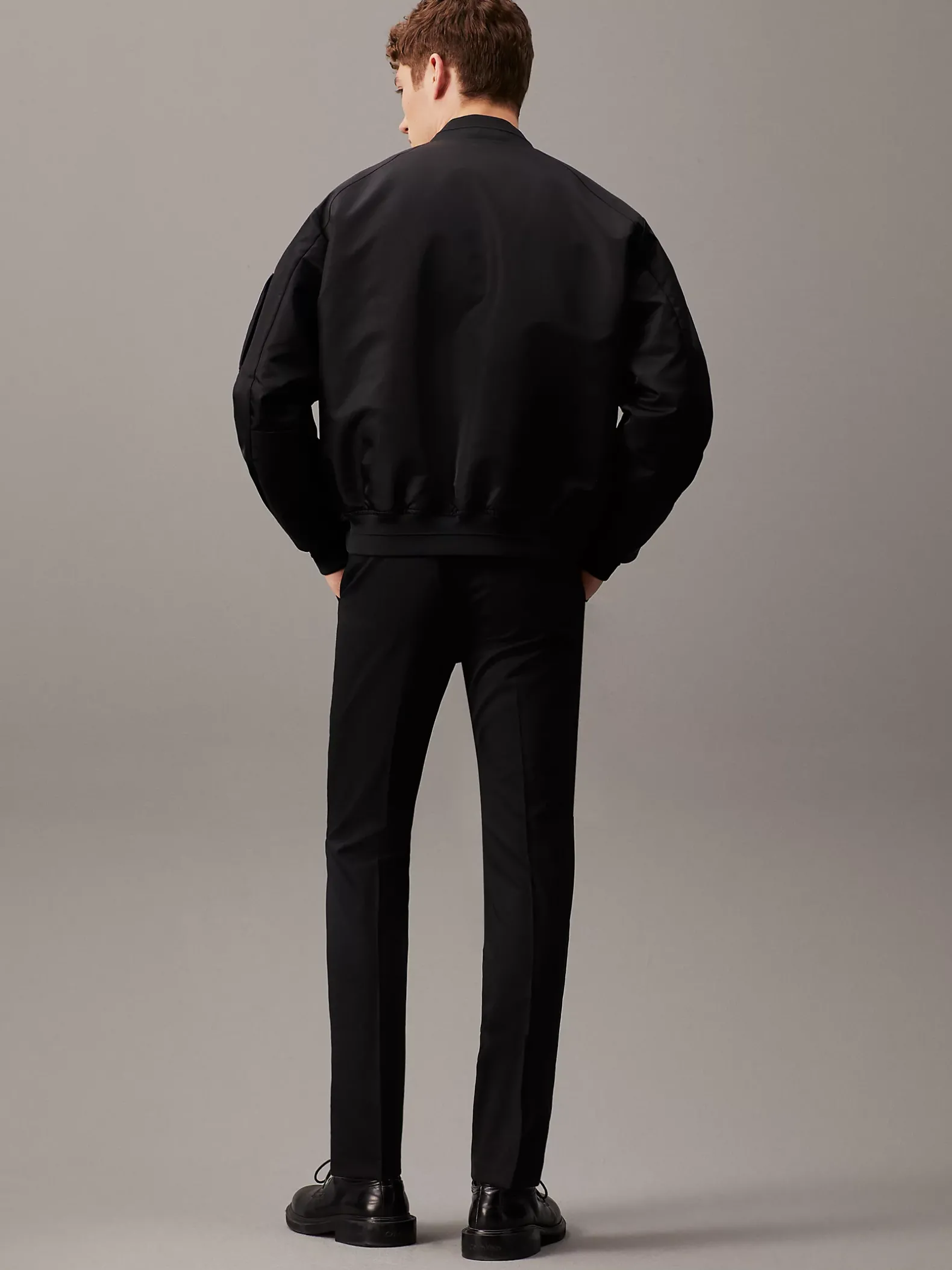 Slim wollen stretch pantalon