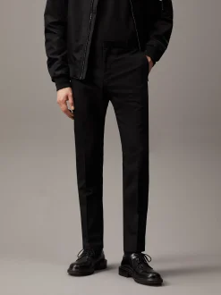 Slim wollen stretch pantalon