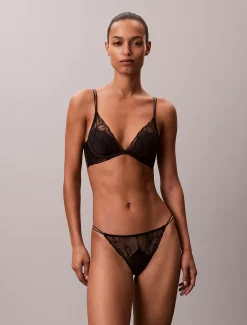 Slip - CK Black Floral Lace