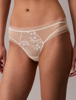 Slip - CK Black gebloemd kant