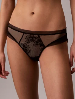 Slip - CK Black gebloemd kant
