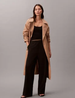 Smalle geribbelde katoenen tanktop