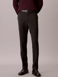 Smalle tropische wollen broek