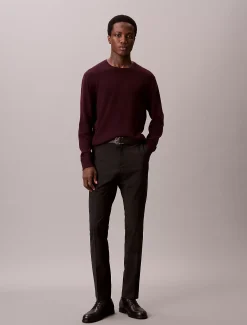 Smalle tropische wollen broek