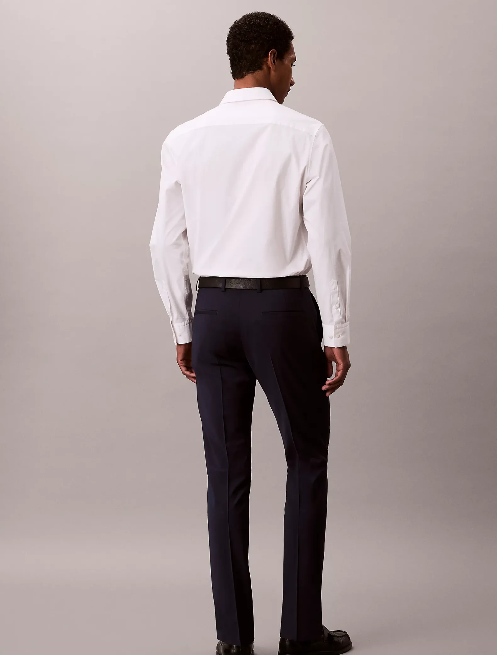 Smalle tropische wollen broek