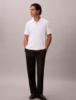 Smal poloshirt met ritskraag