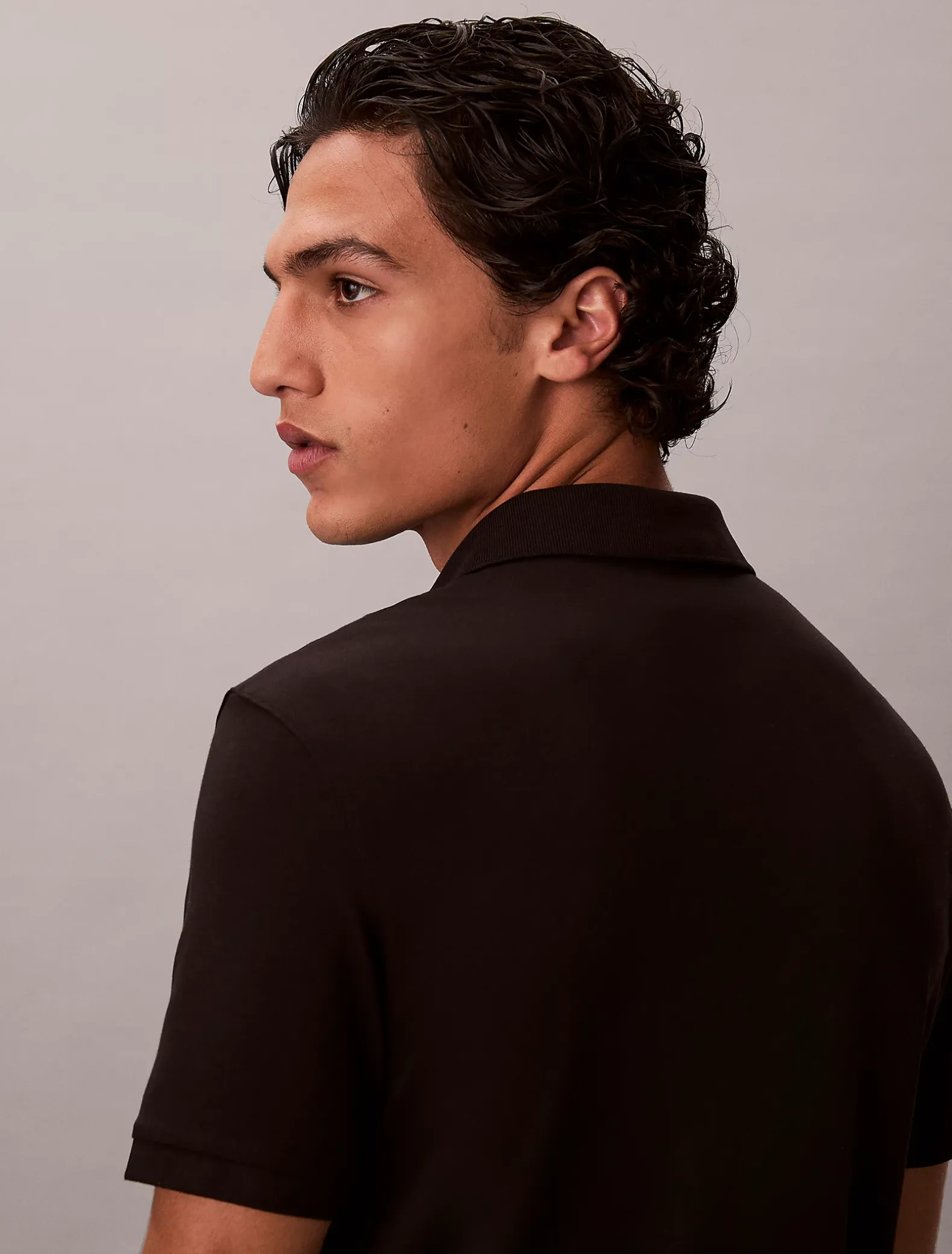 Smal poloshirt met ritskraag