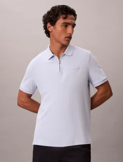 Smal poloshirt met ritskraag