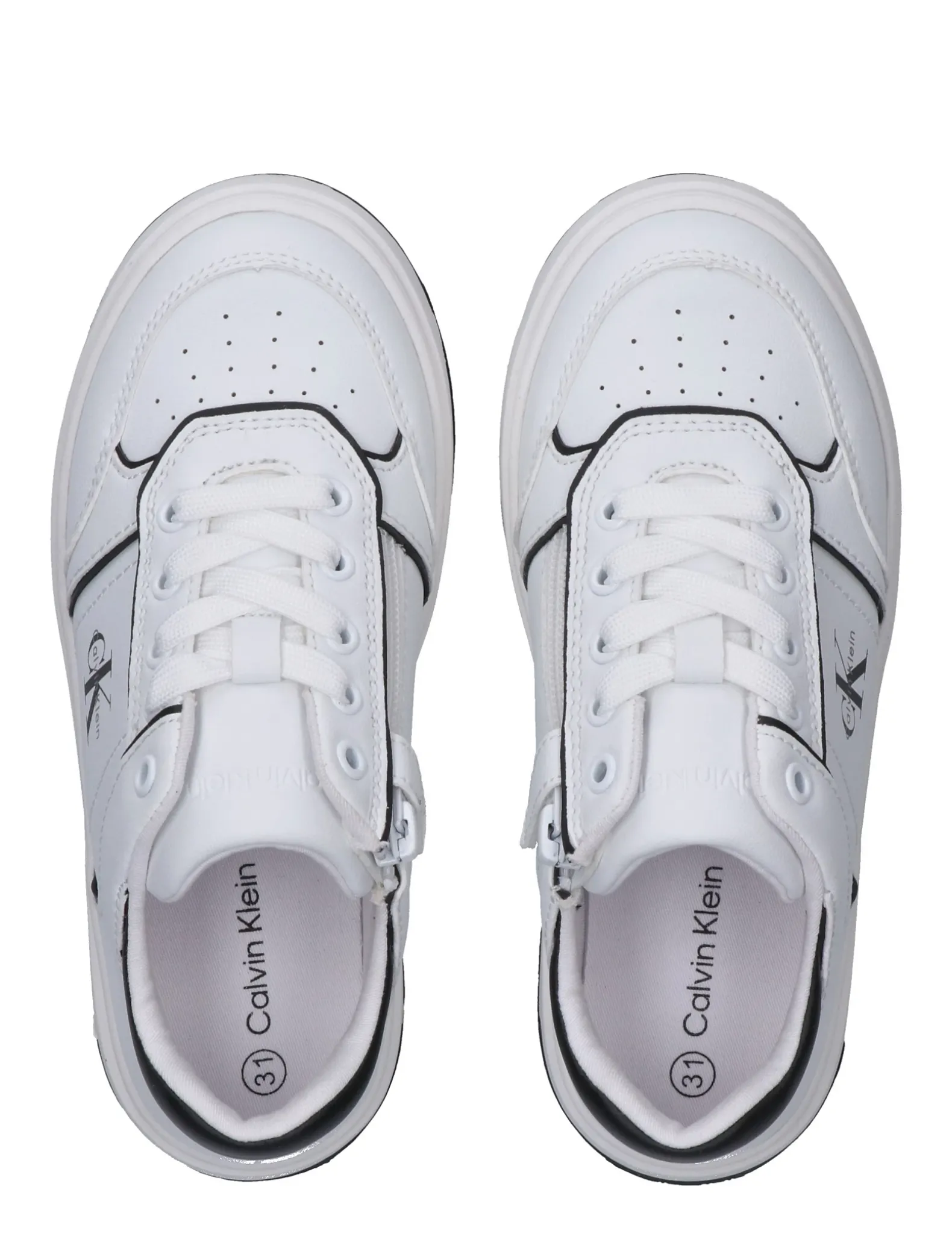 Sneakers met handige rits en signature logo voor kinderen