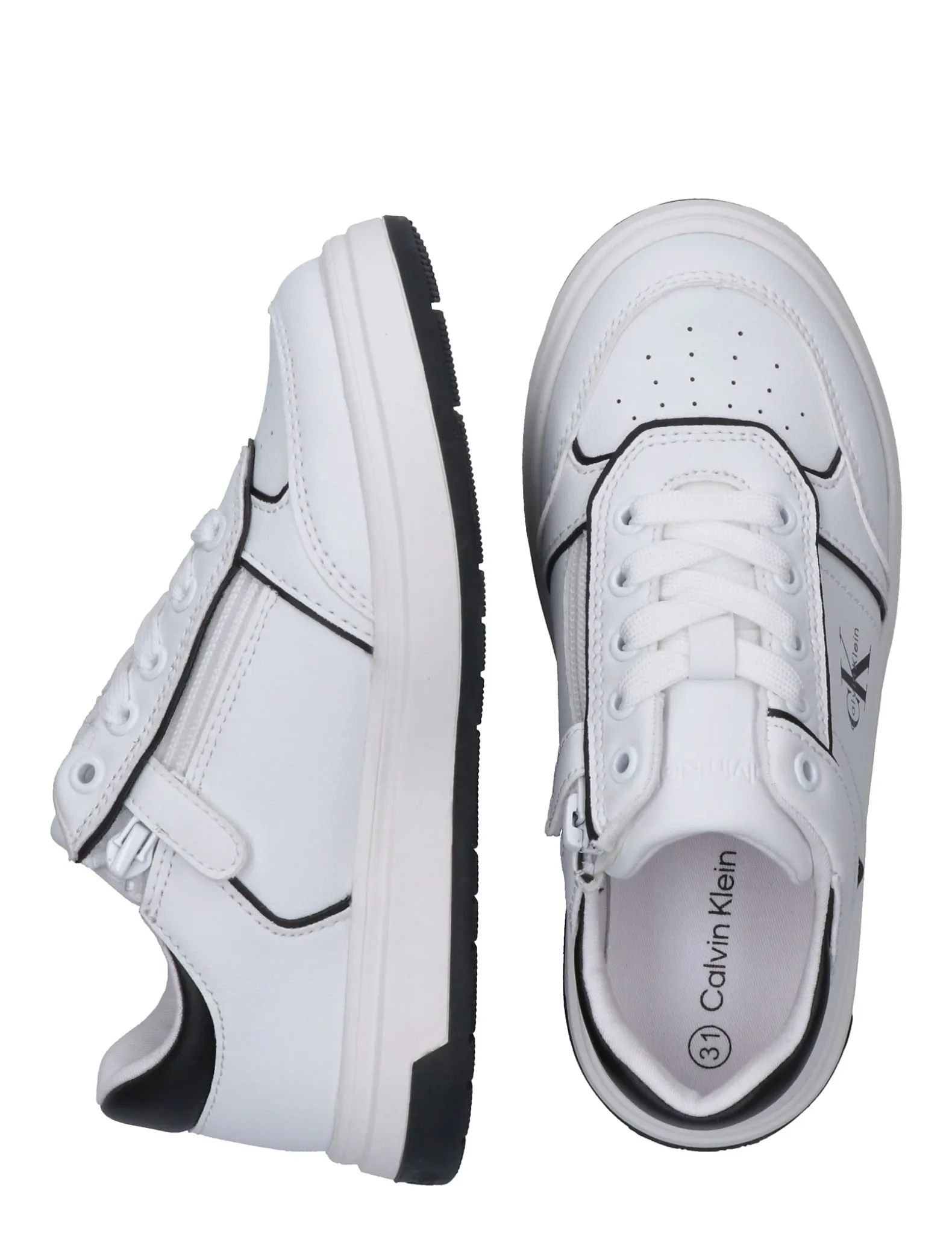 Sneakers met handige rits en signature logo voor kinderen