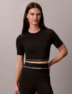 Sneldrogend cropped T-shirt