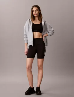 Sneldrogende nauwe sportshorts met hoge taille