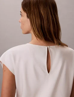 Soepel satijnen fitted top