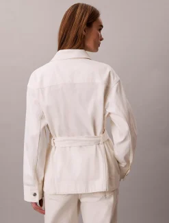 Spijkerjas met riem