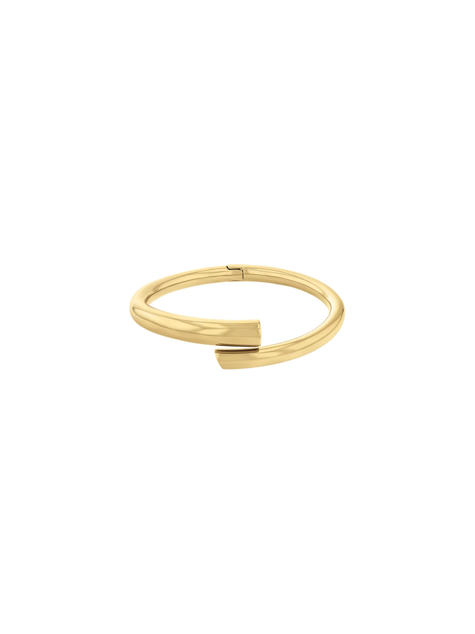 Spiraalbangle van verguld staal