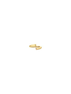Spiraalring van verguld staal